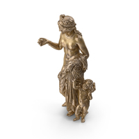 Venus with Cupid Bronze PNG & PSD Images