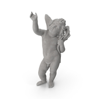Cupid with Raised Hand Stone PNG & PSD Images