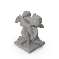 Pedestal Holding Angels Stone PNG & PSD Images