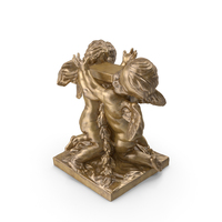 Pedestal Holding Angels Bronze PNG & PSD Images