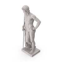 Adonis with Rabbit Pedestal PNG & PSD Images
