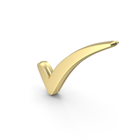 Check Mark Tick Gold PNG & PSD Images
