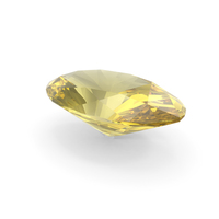 Oval Cut Yellow Sapphire PNG & PSD Images