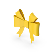Bow Yellow PNG & PSD Images
