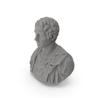 George Gordon Byron Stone Bust PNG & PSD Images