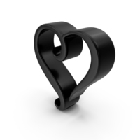Symbol Heart Black PNG & PSD Images