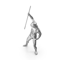 猎人雕像金属PNG和PSD图像