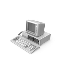 IBM PC XT Retro PNG和PSD图像