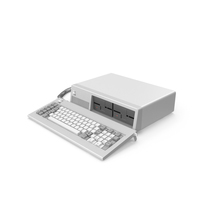 IBM PC XT Retro 02 PNG和PSD图像