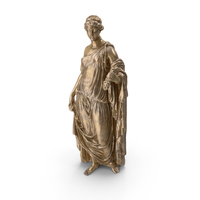 Statue of Flora Bronze PNG & PSD Images