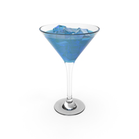 Cocktail Glass Blue PNG & PSD Images