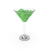 Cocktail Glass Green PNG & PSD Images