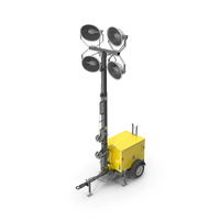 Light Tower Mast Trailer PNG & PSD Images