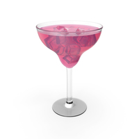 Cocktail With Ice Pink PNG & PSD Images