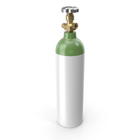 Oxygen Gas Cylinder 01 PNG & PSD Images