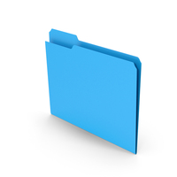 Blue File Folder Empty PNG & PSD Images