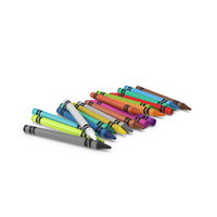 Pile Of Crayons PNG & PSD Images