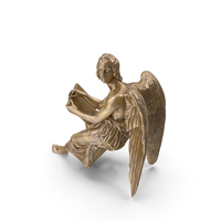 Sitting Angel Bronze PNG & PSD Images