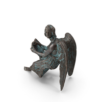 Sitting Angel Bronze Outdoor PNG & PSD Images