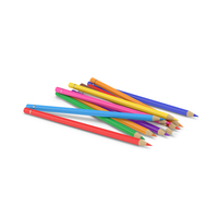Pile Of Colored Pencils PNG & PSD Images