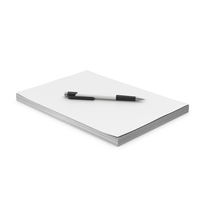 Stack Of A4 Paper With Pen PNG & PSD Images