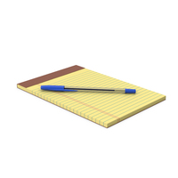 Legal Pad With Pen PNG & PSD Images