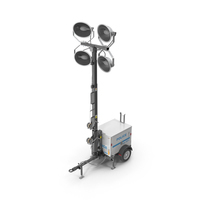 Police Light Tower Mast Trailers PNG & PSD Images