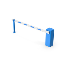 Automatic Road Barrier Blue PNG & PSD Images
