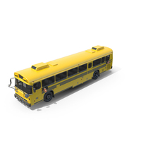 School Bus 2000 Blue Bird All American PNG & PSD Images