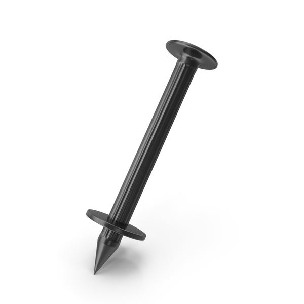 Concrete Nail with Washers PNG & PSD Images