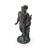 Diomedes Statue Base Bronze Outdoor PNG & PSD Images