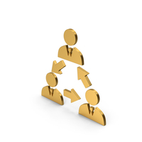 People Connection Gold Symbol PNG & PSD Images