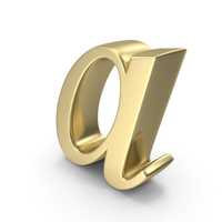 Alphabet Time's Roman Small Gold A PNG & PSD Images
