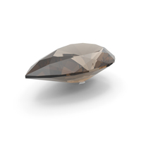 Pear Cut Smokey Topaz PNG & PSD Images