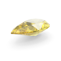 Pear Cut Yellow Sapphire PNG & PSD Images