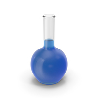 Flask With Blue Liquid PNG & PSD Images