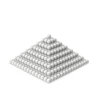 Ball Pyramid White PNG & PSD Images