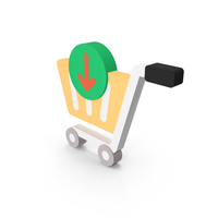 Add to Grocery Trolley Icon PNG & PSD Images