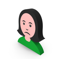 Sad Woman Icon PNG & PSD Images