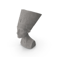 Nefertiti Bust Stone PNG & PSD Images