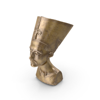 Bronze Nefertiti Bust PNG & PSD Images