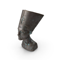 Nefertiti Bust Bronze Outdoor PNG & PSD Images