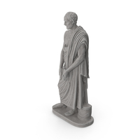 Demosthenes Stone Statue PNG & PSD Images