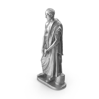 Demosthenes Metal Statue PNG & PSD Images