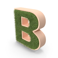 Grass Letter B PNG & PSD Images