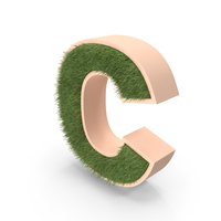 Grass Letter C PNG & PSD Images