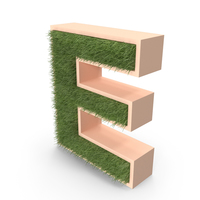 Grass Letter E PNG & PSD Images