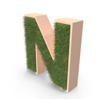 Grass Letter N PNG & PSD Images