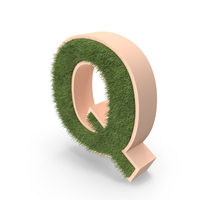 Grass Letter Q PNG & PSD Images