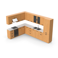 Wooden Kitchen Cabinets PNG & PSD Images